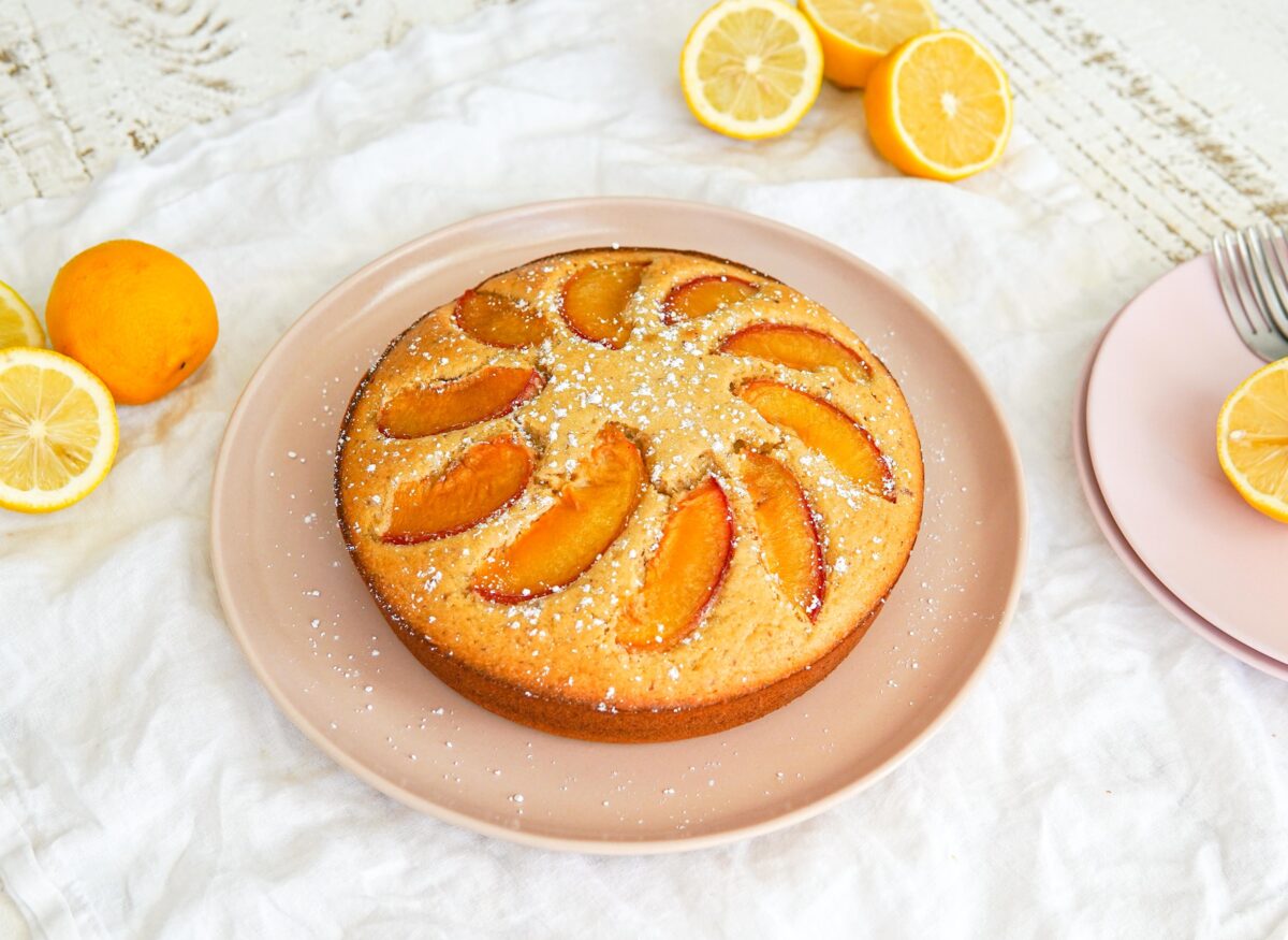 Apricot Skillet Cake - VJ Cooks